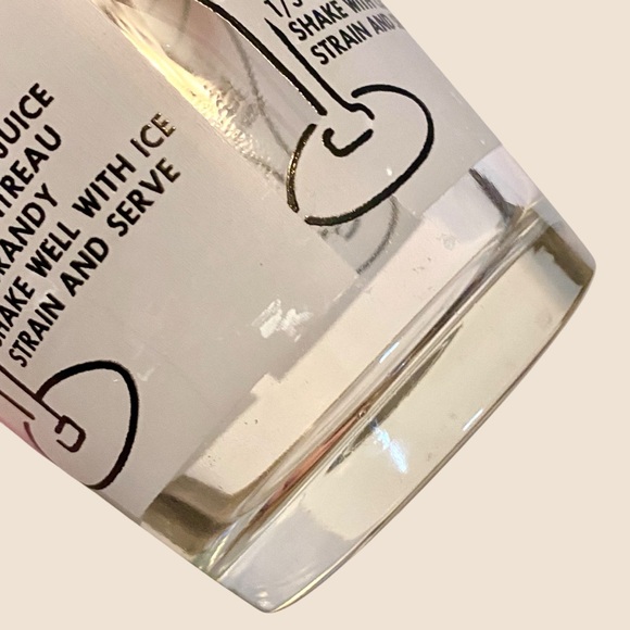 Vintage Cocktail Shaker Frosted Glass Art Deco Red & Black MCM Bar Retro AS IS - Picture 10 of 11